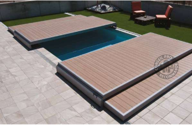 Piscine terrasse mobile