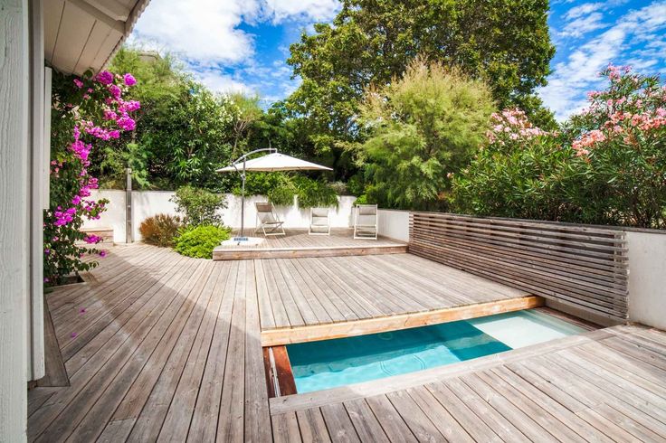 Piscine terrasse mobile